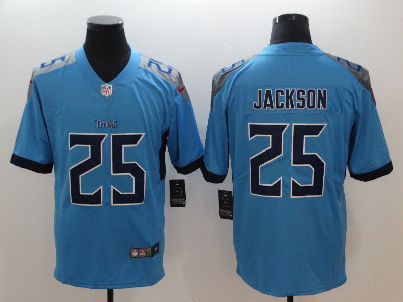 Men Tennessee Titans #25 Jackson Light Blue Nike Vapor Untouchable Limited NFL Jerseys